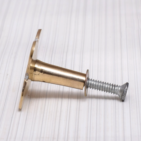 Golden and White Mother of Pearl Knob for Cupboard